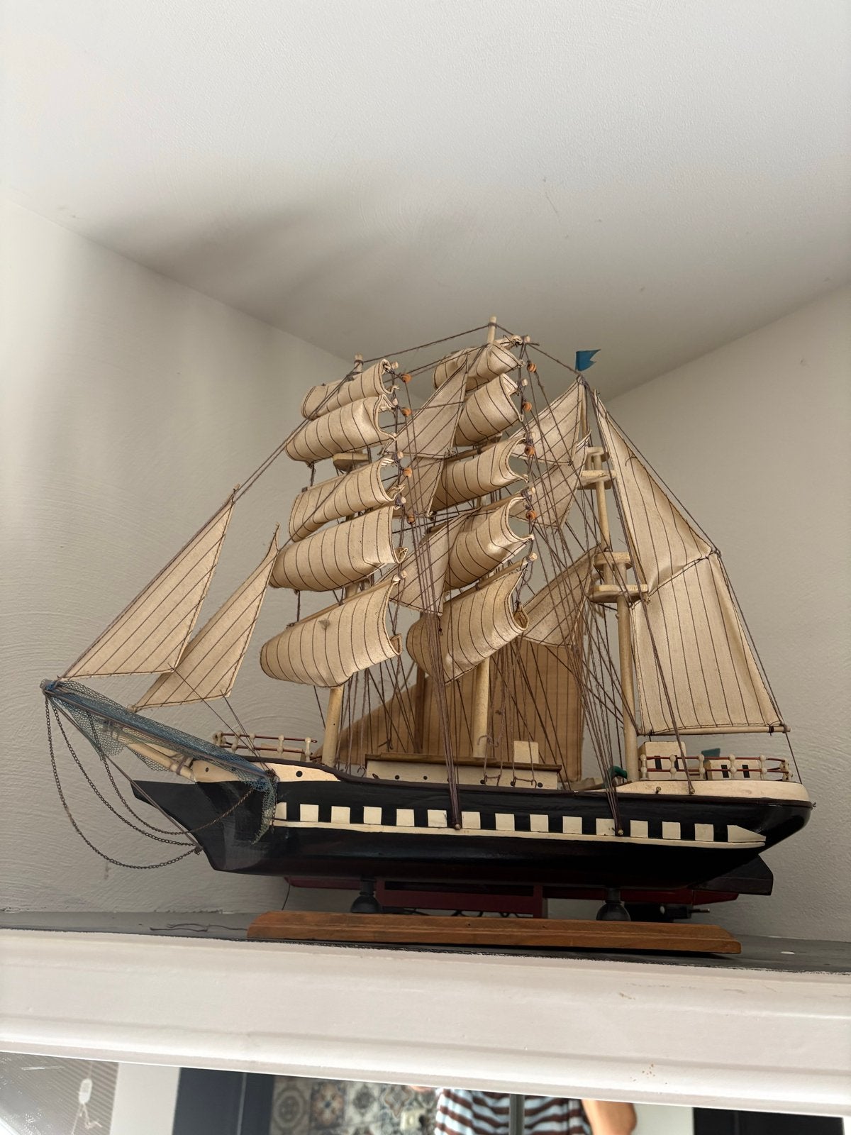 Decoratief Scheepsmodel - Houten Zeilschip, Ophalen, Gebruikt