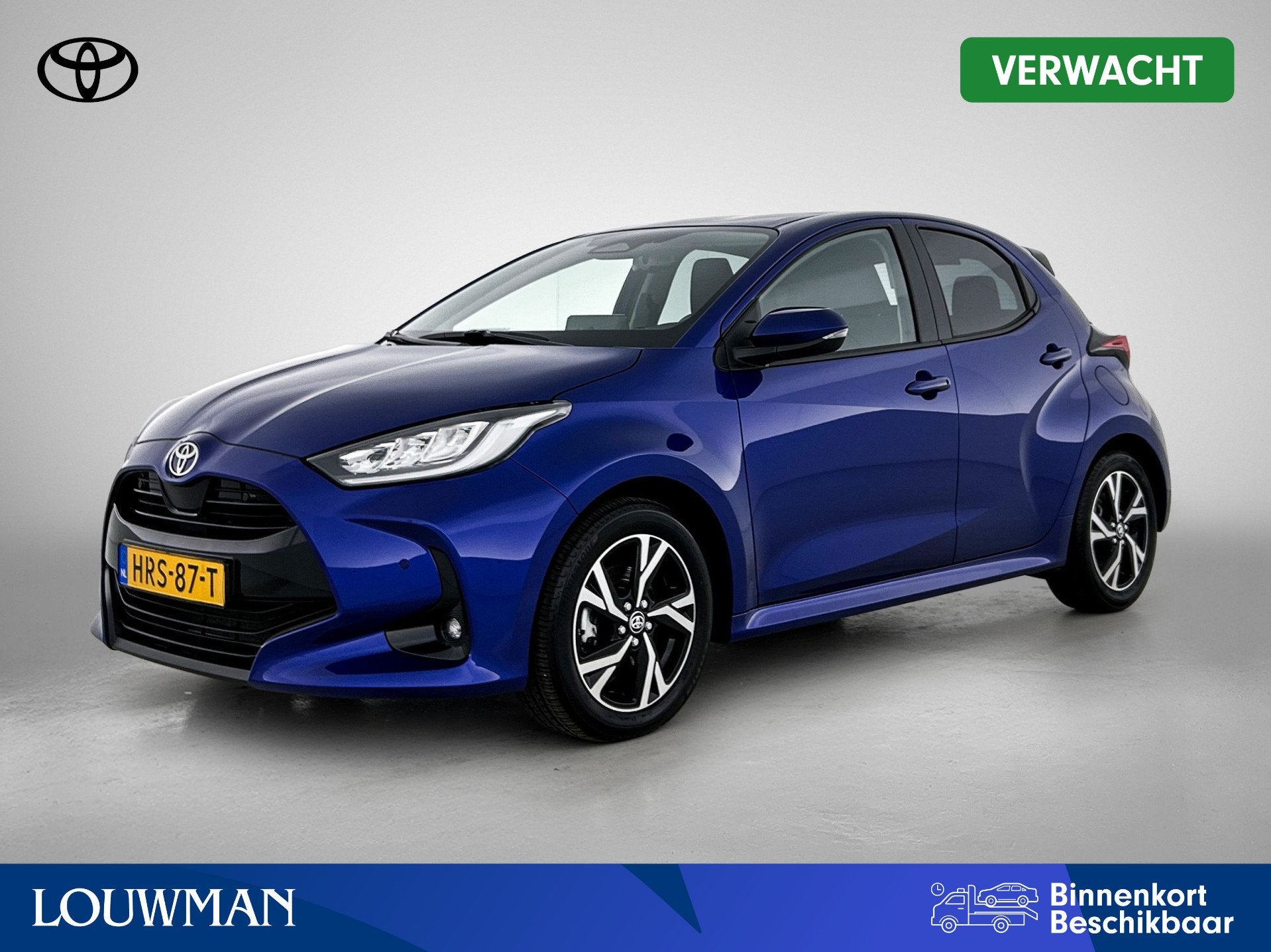 Toyota Yaris 1.5 Hybrid 115 Dynamic Comfort Pack | BTW Voert, 12 maanden, Gebruikt, Blauw, Hybride Elektrisch/Benzine