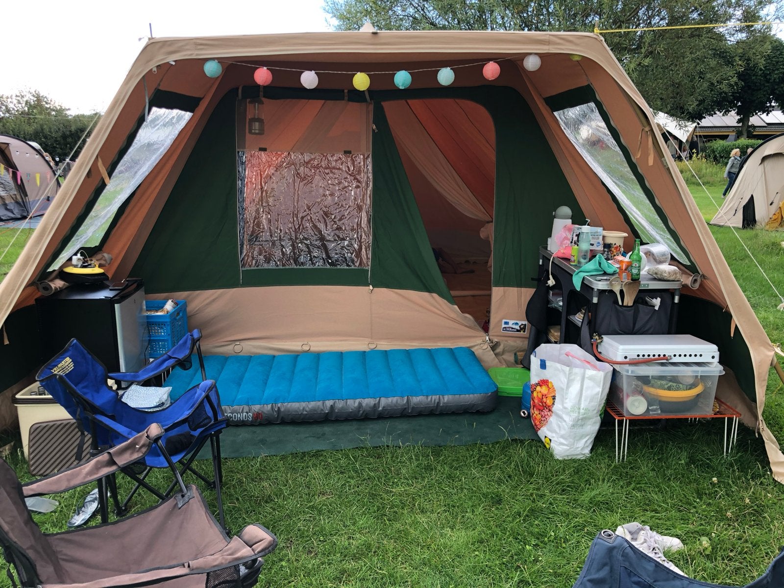 Vrijbuiter Stormvogel 6  piramidetent, Caravans en Kamperen, Tenten, Ophalen, Gebruikt, Tot en met 6