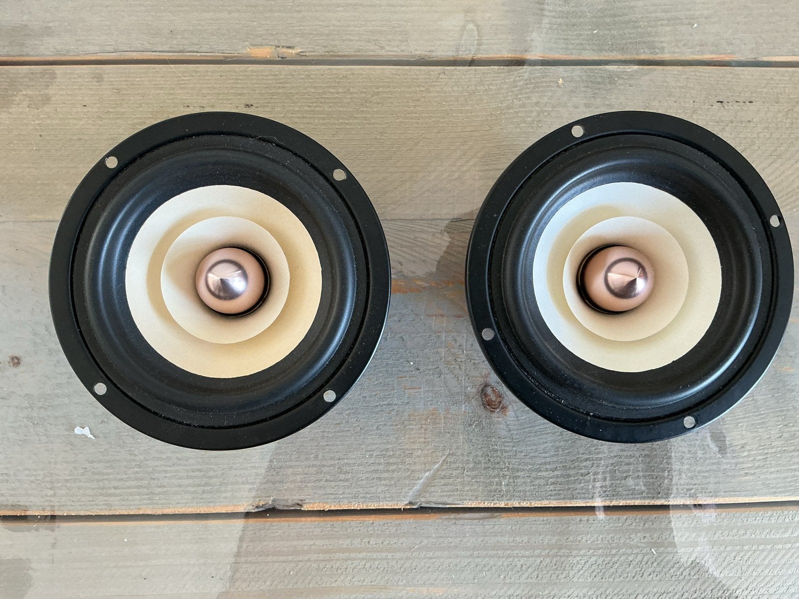 Audio Labs 4 inch full-range speakers - 15W, 8 Ohm, Gebruikt, Overige typen, Minder dan 60 watt, Ophalen