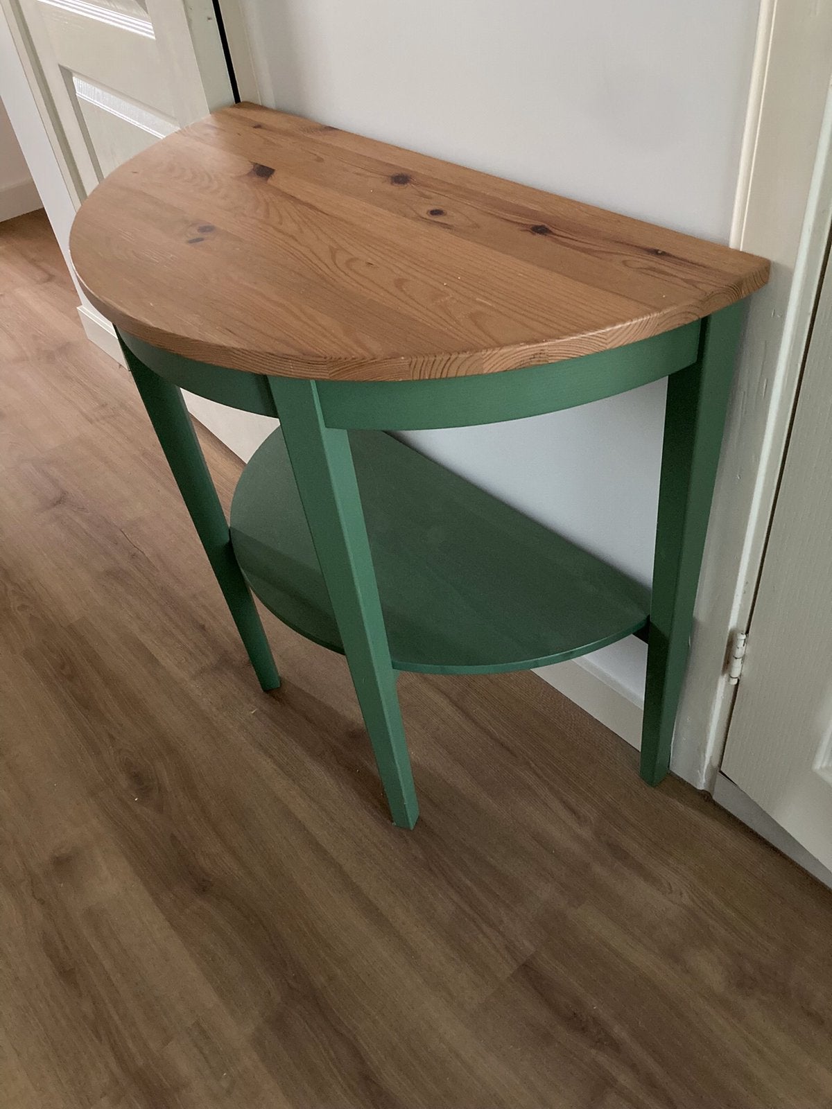Halfronde wandtafel, Huis en Inrichting, Tafels | Sidetables, Ophalen, Gebruikt, 50 tot 100 cm, Rond