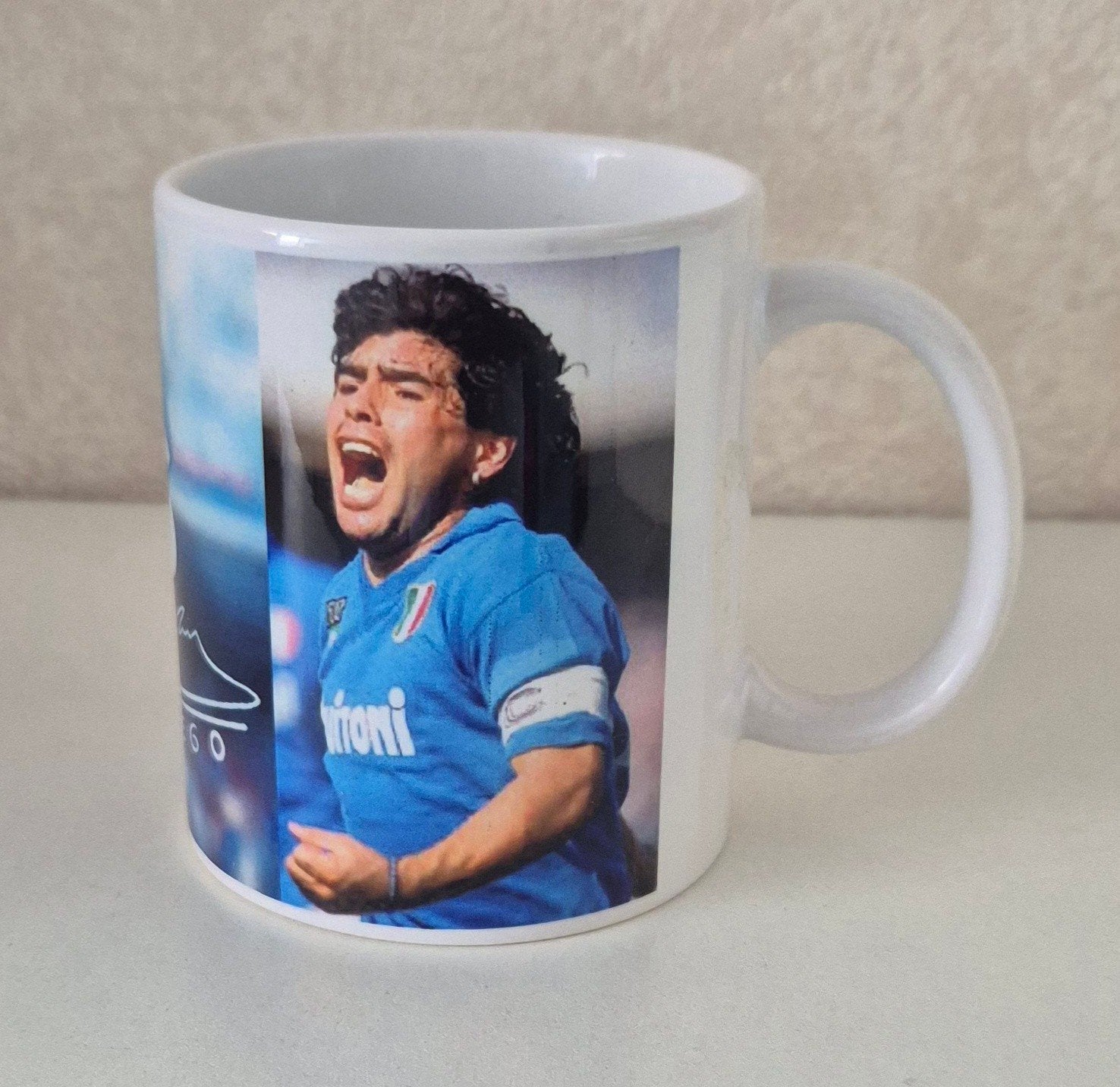 Beker met Diego Maradona, Verzamelen, Ophalen of Verzenden, Zo goed als nieuw