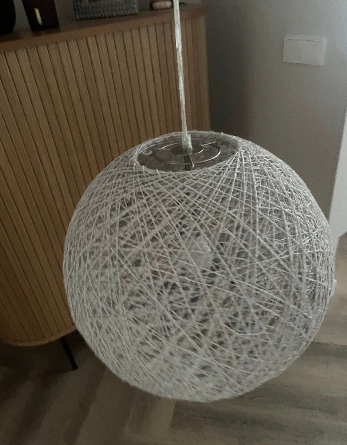 Prachtige hanglamp bol, Huis en Inrichting, Lampen | Hanglampen, Ophalen, Zo goed als nieuw