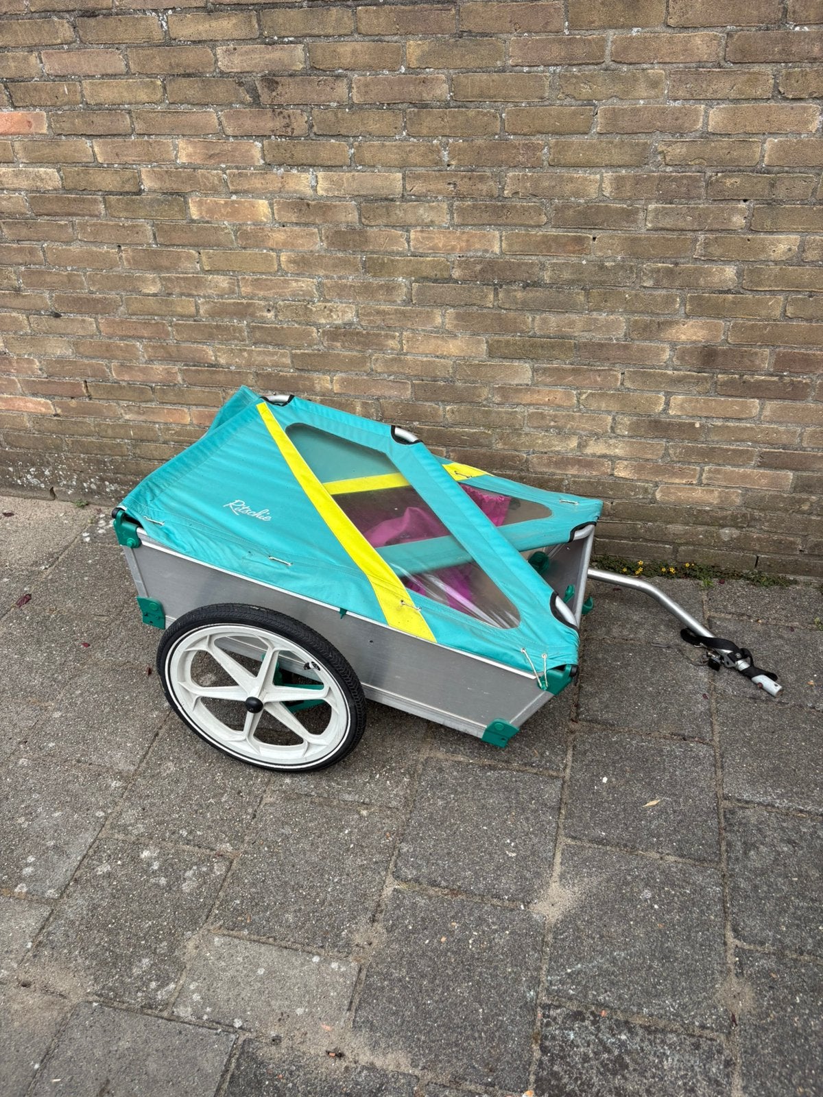 Fiets aanhanger, Fietsen en Brommers, Fietsaccessoires | Aanhangers en Karren, Ophalen, Vering, Minder dan 20 kg, Overige typen