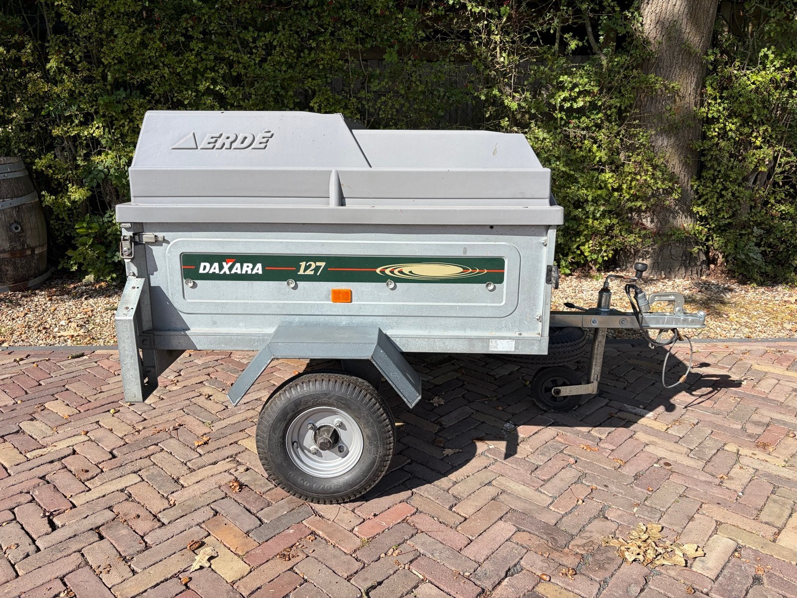 Erde Daxara 127 aanhangwagen met huif, Ophalen, Gebruikt