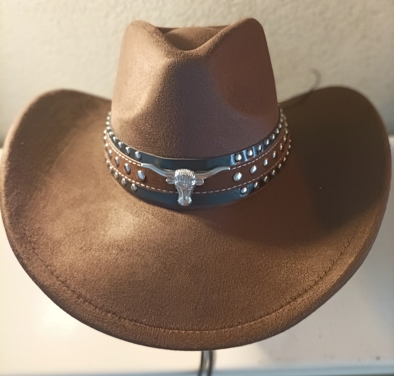 Western Cowboy Hoed – Suède Look – Unisex, Ophalen of Verzenden, Nieuw
