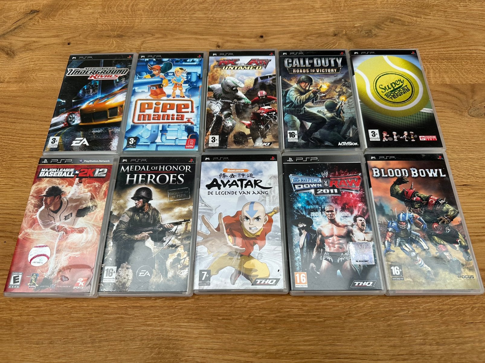 10 Playstation Portable Games PSP Als nieuw, getest compleet, Overige genres, 1 speler, Ophalen of Verzenden, Zo goed als nieuw