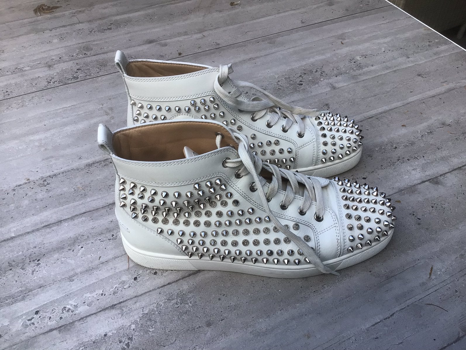 Christiaan Louboutin heren sneakers, Ophalen, Zo goed als nieuw, Wit