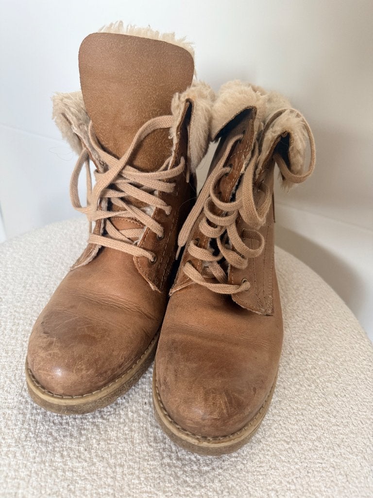 Dameslaarzen Hush puppies, Bruin, Lage of Enkellaarzen, Ophalen of Verzenden, Gedragen