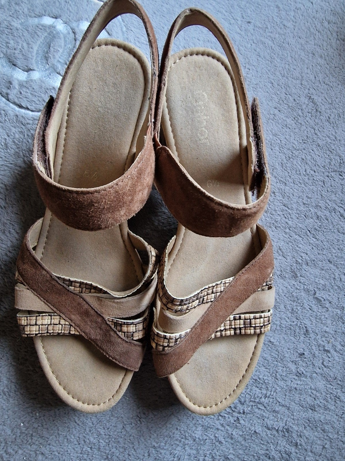 Gabor sandalen, Engelse maat 6,5, Ophalen, Bruin, Gabor, Sandalen of Muiltjes