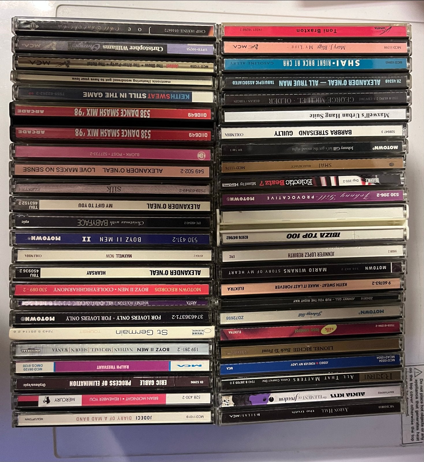 48 originele jaren 90 R&B, Soul & New Jack Swing CD's, Cd's en Dvd's, Cd's | R&B en Soul, Ophalen of Verzenden, Gebruikt, R&B
