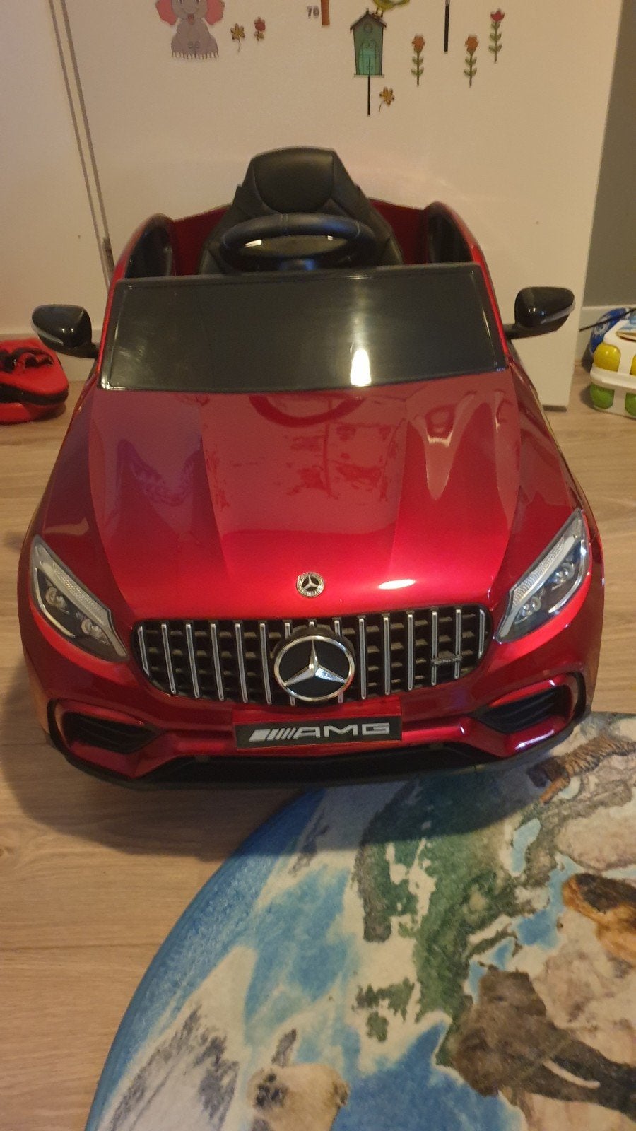 Mercedes-Benz GLC63S AMG Elektrische Kinderauto, Ophalen, Zo goed als nieuw, Afstandsbediening