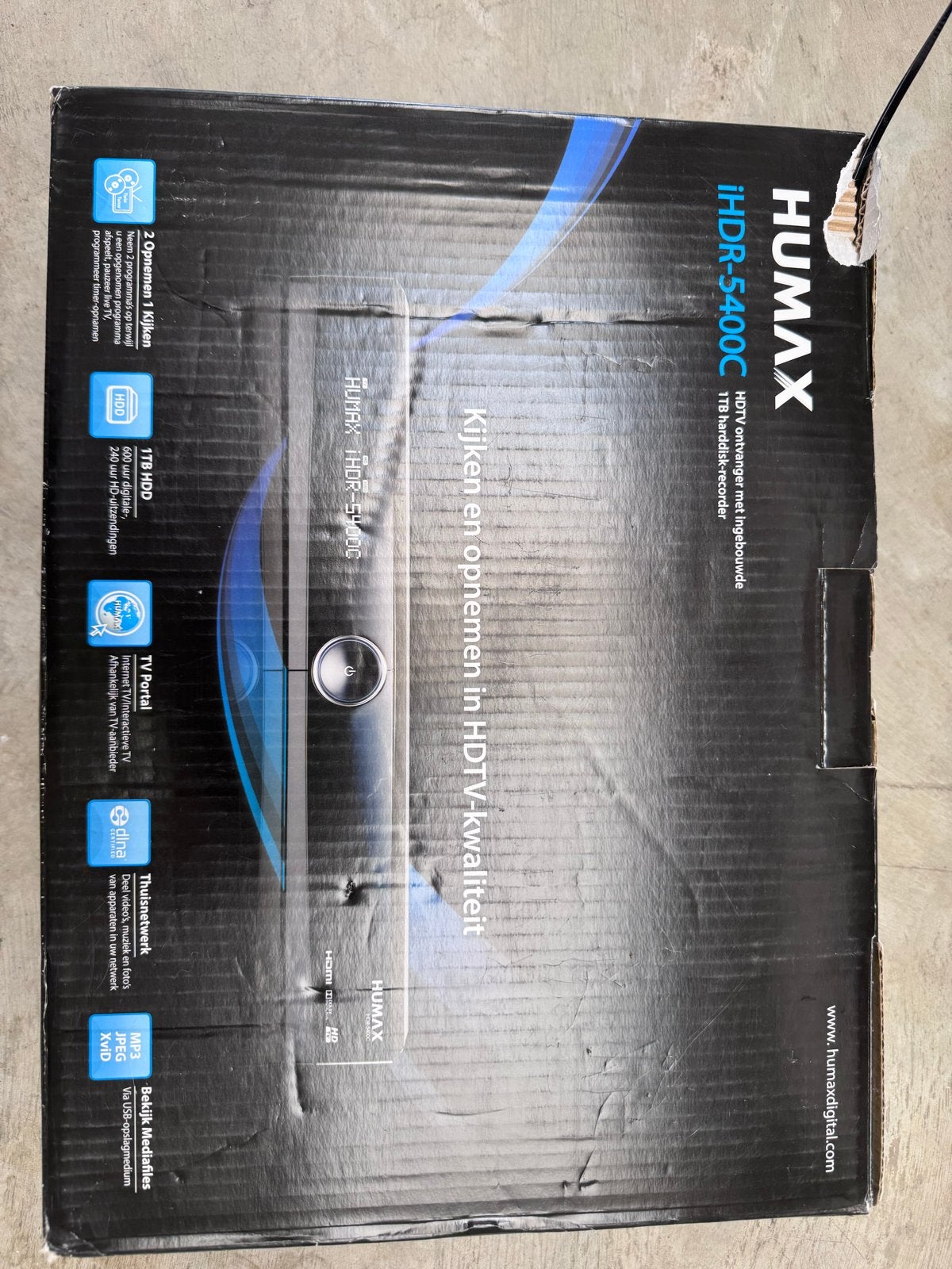 Humax iHDR-5400C 1TB Harddiskrecorder - HDTV Kwaliteit, Ophalen of Verzenden, Zo goed als nieuw, Harddiskrecorder