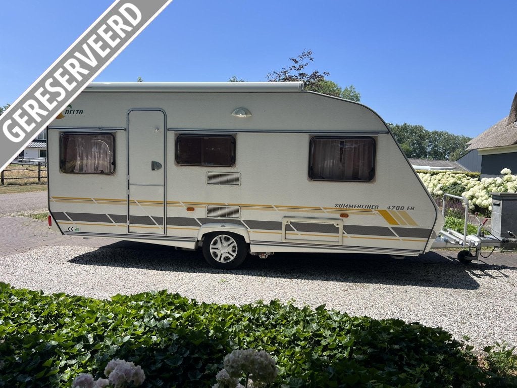 Delta Summerliner 4700 EB *Mover*Luifel*Voortent*, Caravans en Kamperen, Standaardzit, Bedrijf, Schokbreker, Overige typen