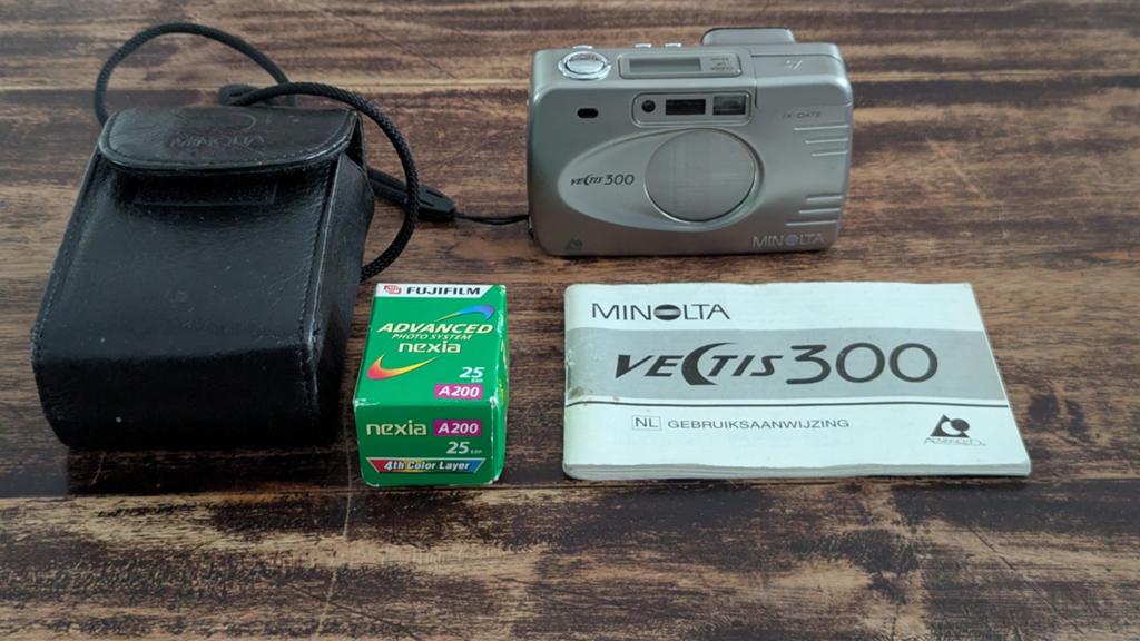 Minolta Vectis 300 IX-Date APS Camera - Compact en Compleet, Audio, Tv en Foto, Fotocamera's Analoog, Ophalen, Compact, Minolta