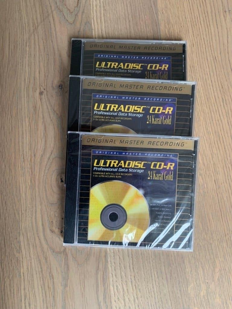 3 st. Ultradisc  CD-R 24 karat gold van MFSL, nieuw, Ophalen of Verzenden, Nieuw, Overige merken