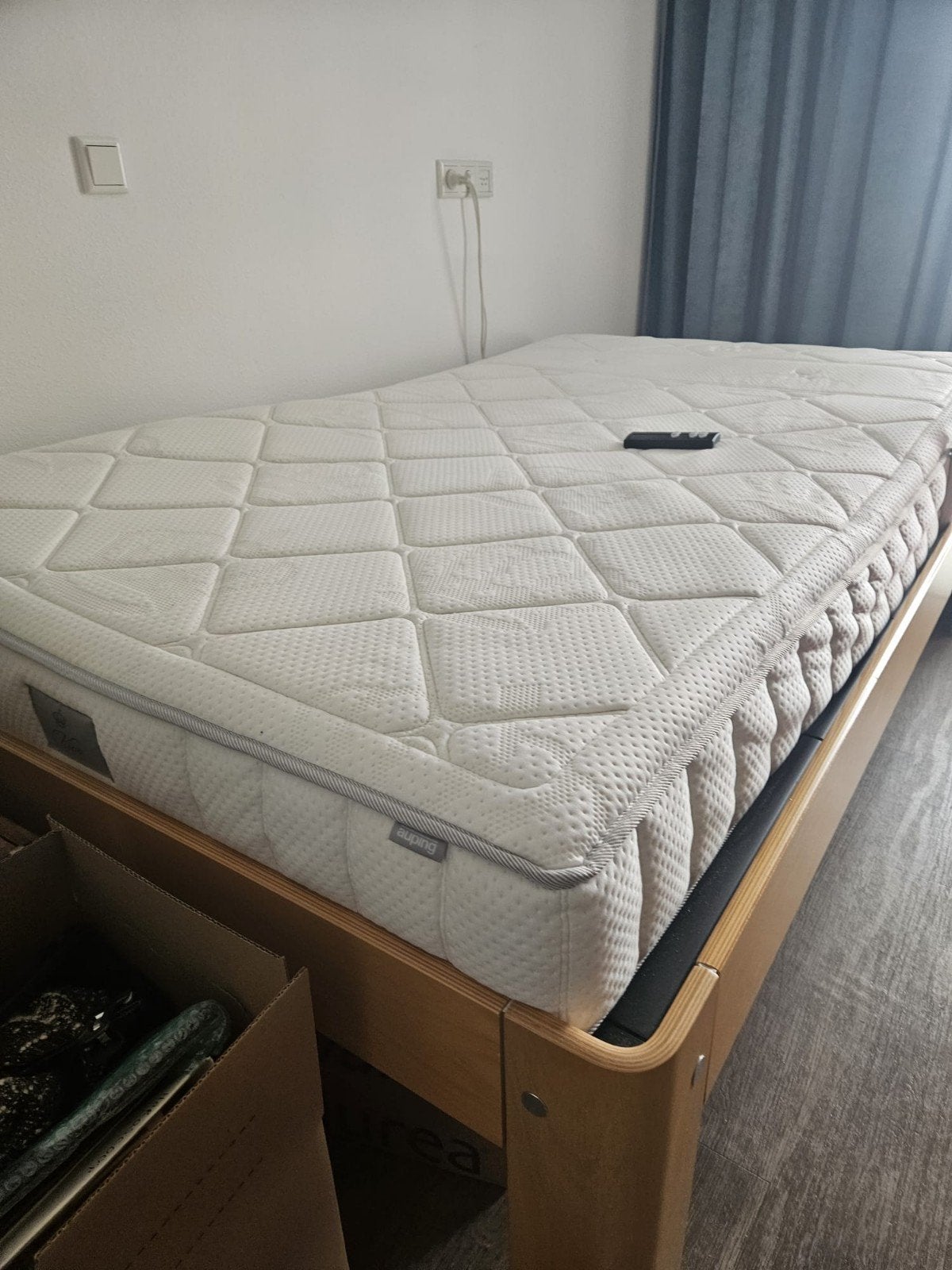 Elektrisch verstelbaar Auping bed met goed matras 1.20m, Huis en Inrichting, Slaapkamer | Bedden, Ophalen of Verzenden, 120 cm