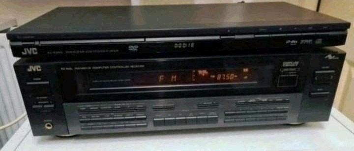 JVC stereo set receiver rx-503l + gratis cd dvd speler xv-n3, Ophalen of Verzenden