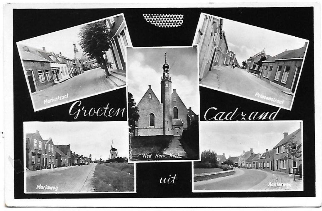 Cadzand - oude gelopen ansichtkaart B566, Ophalen of Verzenden, 1960 tot 1980, Gelopen