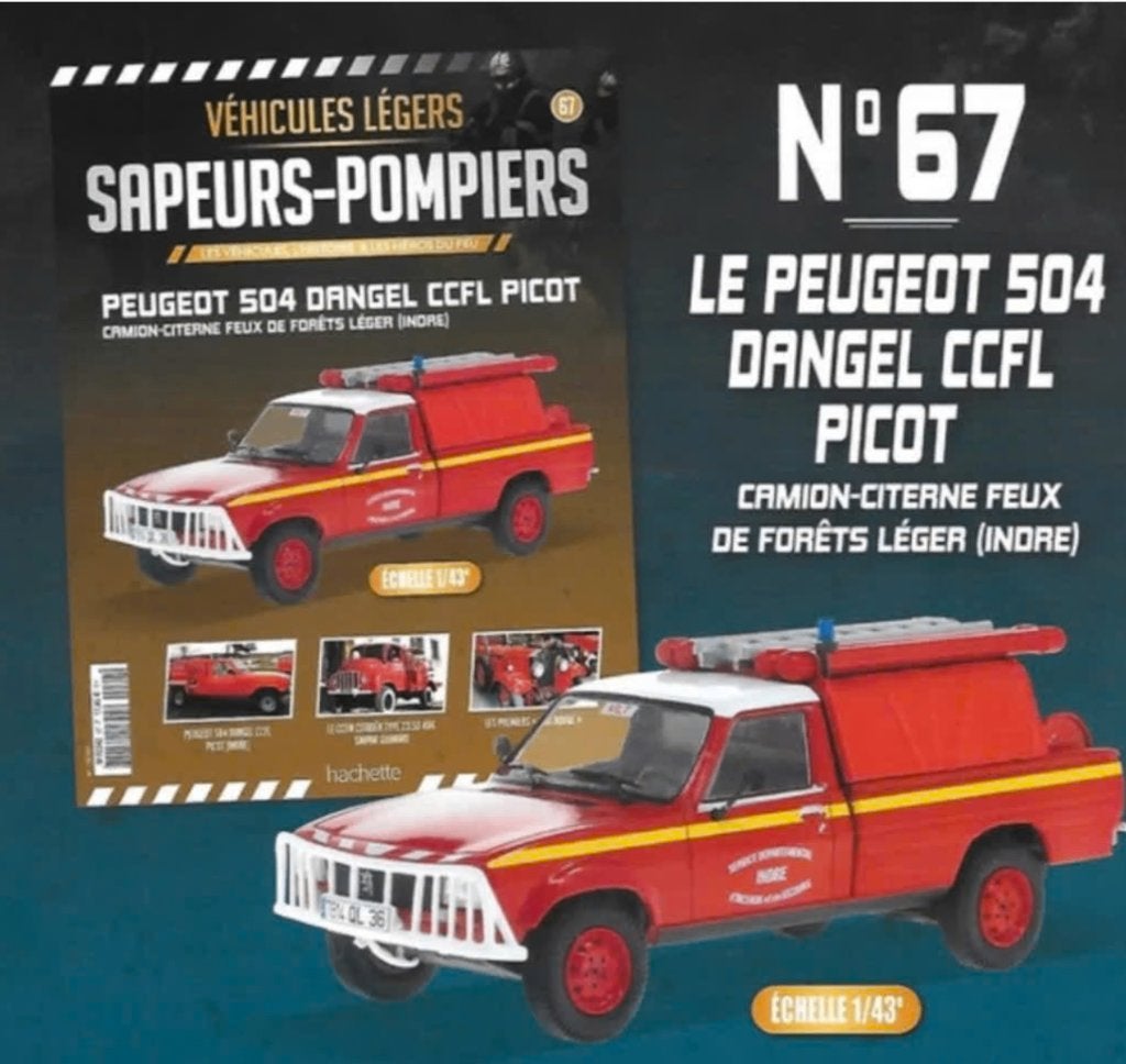 Peugeot 504 Dangel CCFL Picot BRANDWEER schaal 1/43 # 67, Hobby en Vrije tijd, Verzenden, Nieuw, Auto, Overige merken