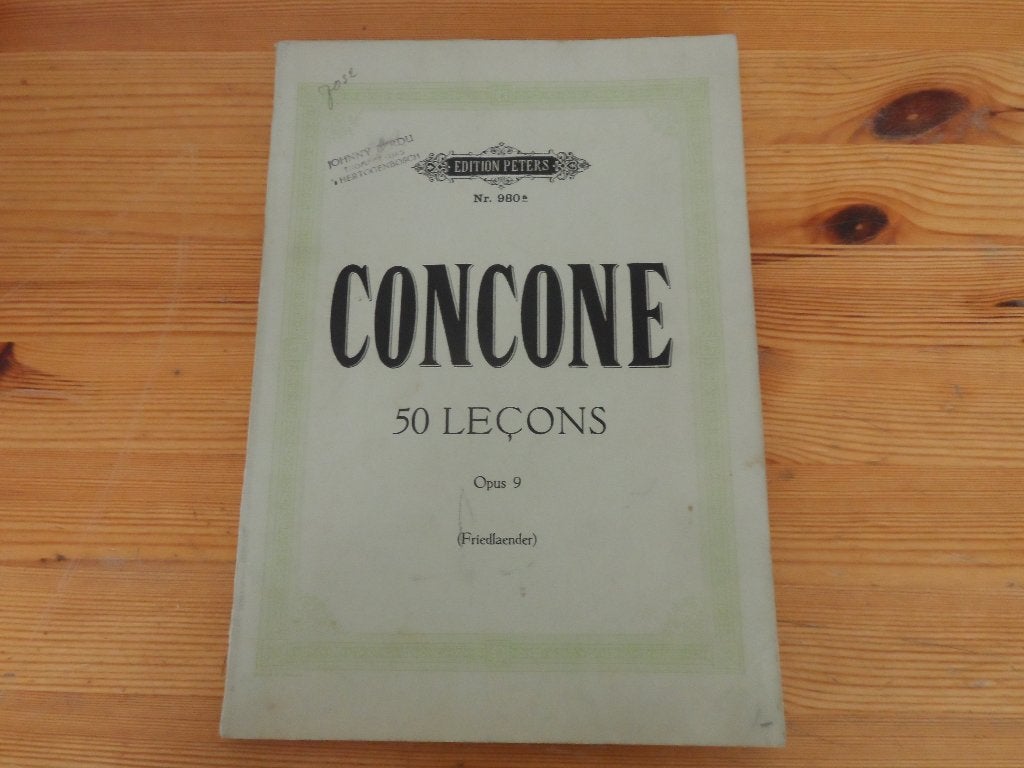 Concone, Zang, Gebruikt, Klassiek, Ophalen of Verzenden