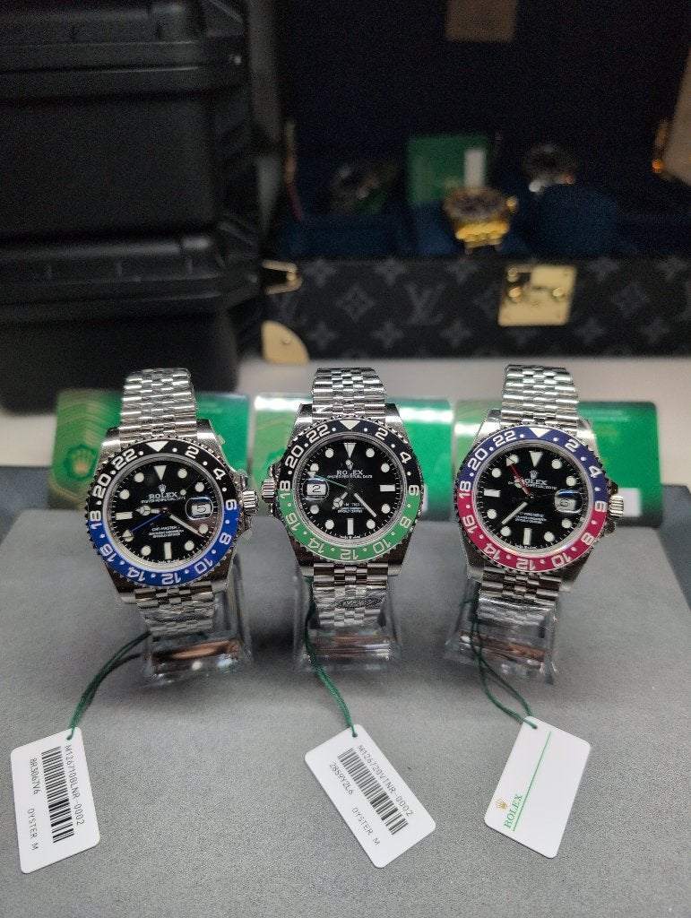 Rolex GMT-Master II batgirl pepsi sprite, Ophalen of Verzenden, Nieuw, Staal, Rolex