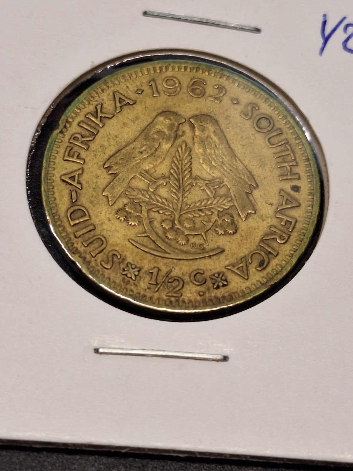 Zuid Afrika 1/2 cent 1962, Ophalen of Verzenden, Zuid-Afrika