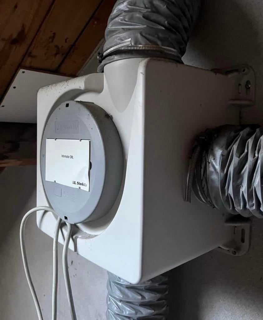 Mechanische ventilatie unit J.E. StorkAir, Doe-het-zelf en Verbouw, Ventilatie en Afzuiging, Gebruikt, Afzuiger, Ophalen of Verzenden