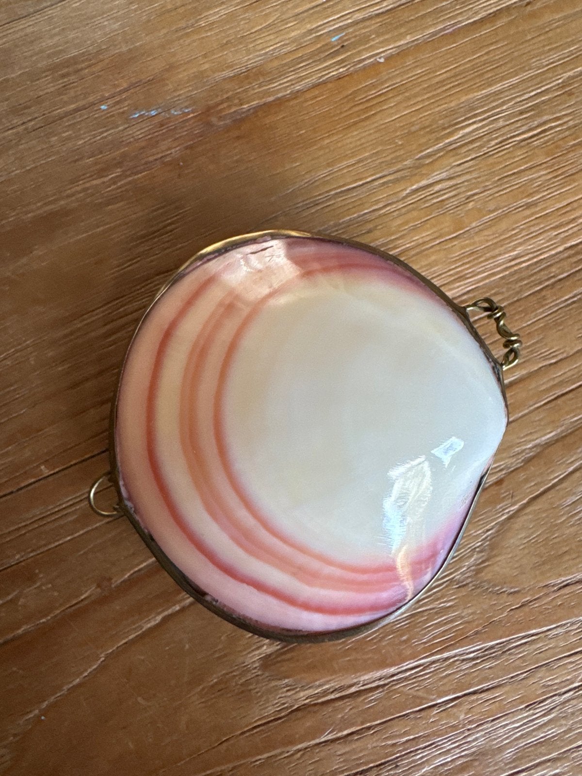 Antiek rozenkransdoosje van schelp, perfect sluitend, Antiek en Kunst, Ophalen of Verzenden
