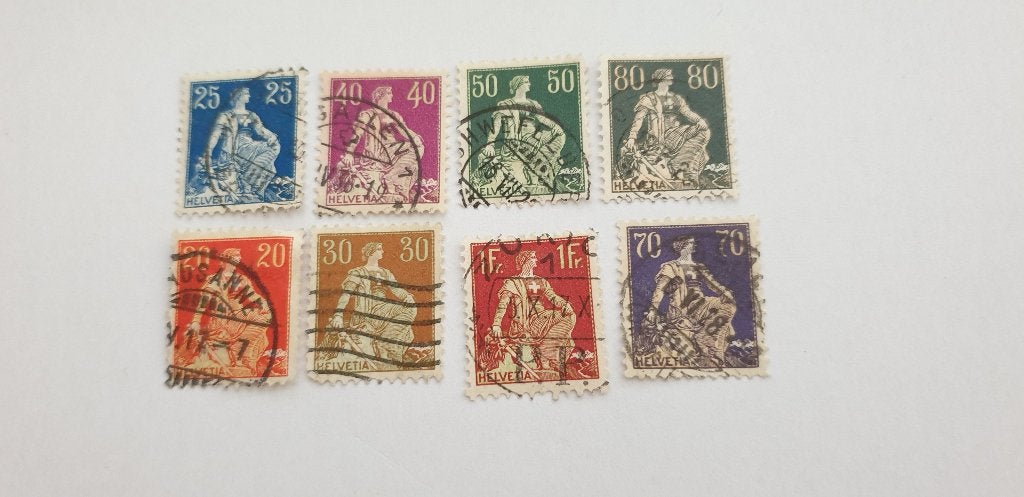 5711 zwitserland zittende helvetia 1921, Verzenden