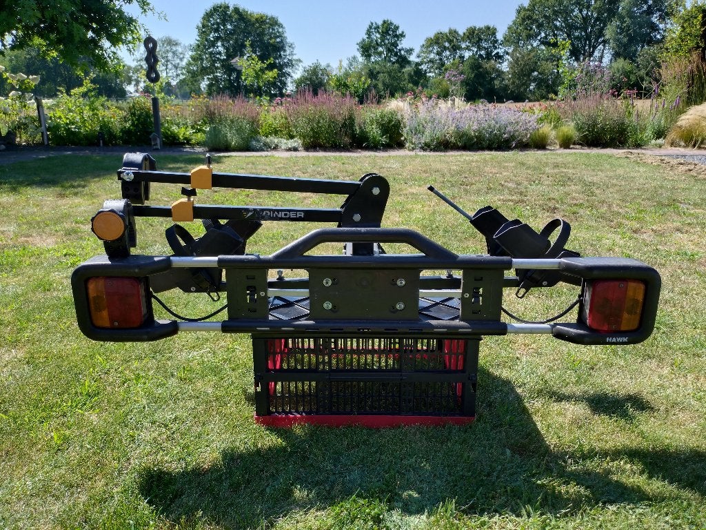 Spinder Hawk Trekhaakdrager - Kantelbaar, Ophalen, 2 fietsen, Gebruikt, Trekhaakdrager