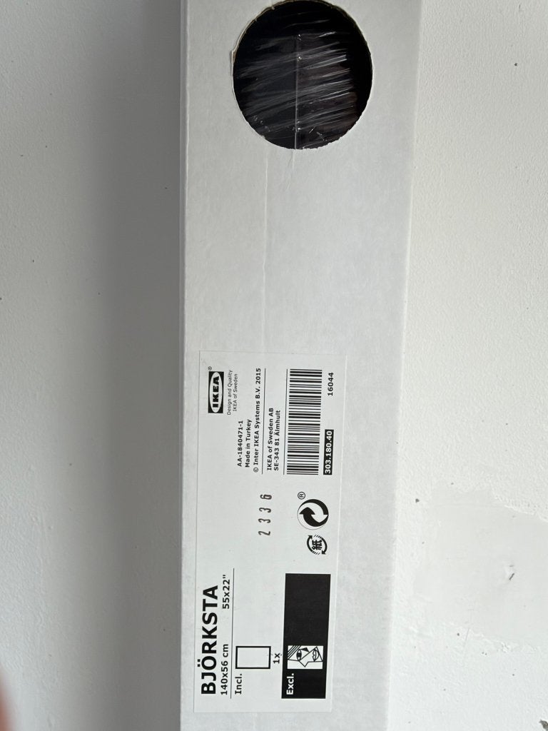 IKEA Björksta lijst 140x56 cm zwart – nieuw in doos, Ophalen, 56 cm, Nieuw, Fotolijst
