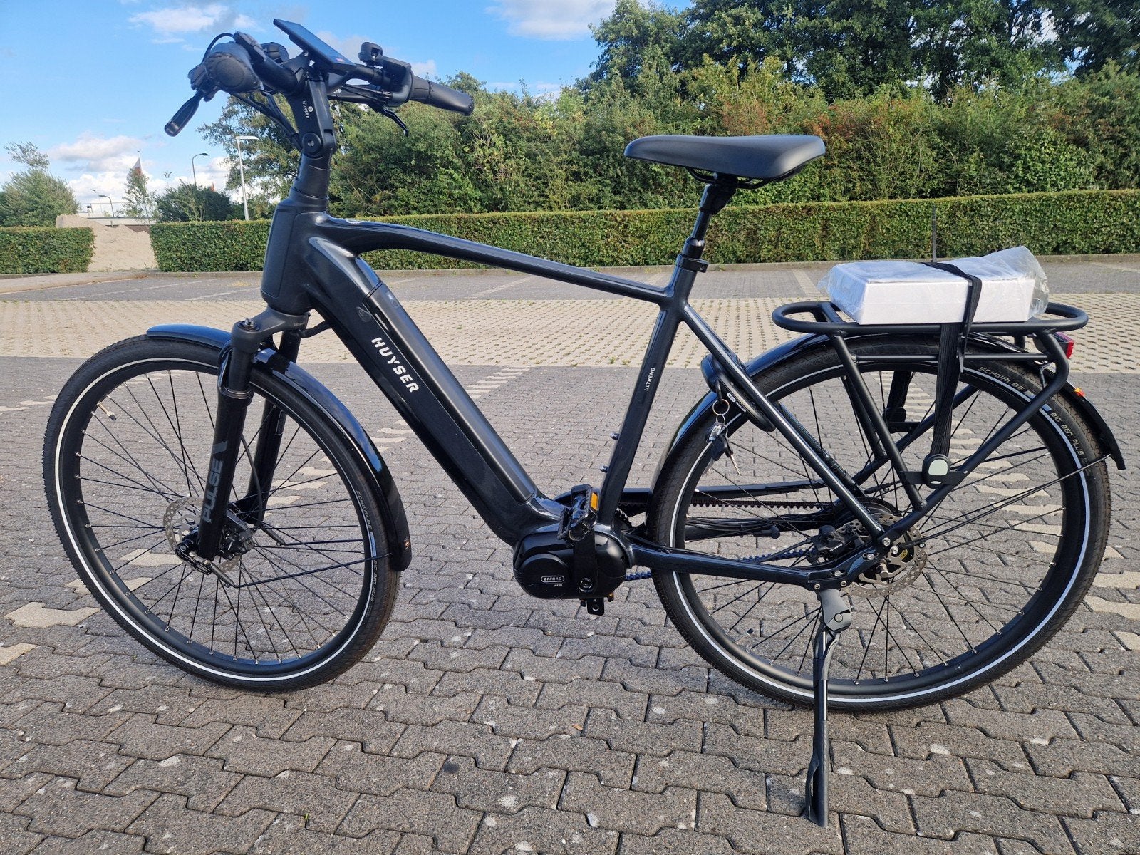 ELEKTRISCHE FIETS HUYSER ULTREMO(BAFANG MIDDEN MOTOR), Ophalen, Zo goed als nieuw, Overige merken