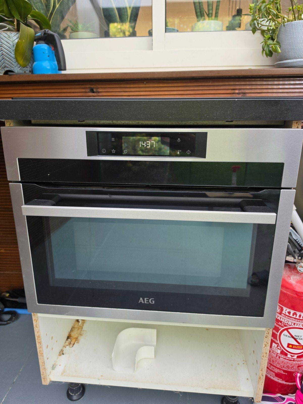 AEG KMF768080M CombiQuick Oven - Werkt goed, Ophalen, Gebruikt, AEG, Combi-oven
