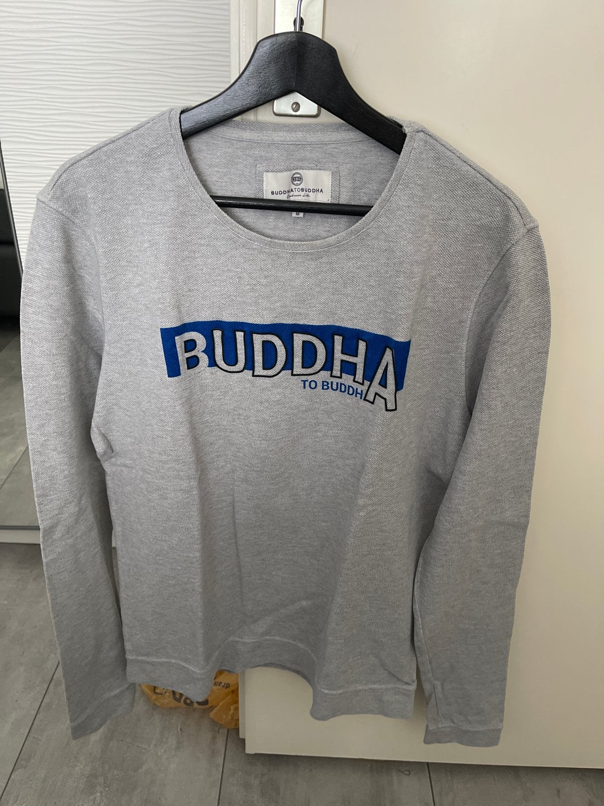 Mannen Buddha to Buddha sweater maat M, Ophalen, Zo goed als nieuw, Maat 48/50 (M), Grijs
