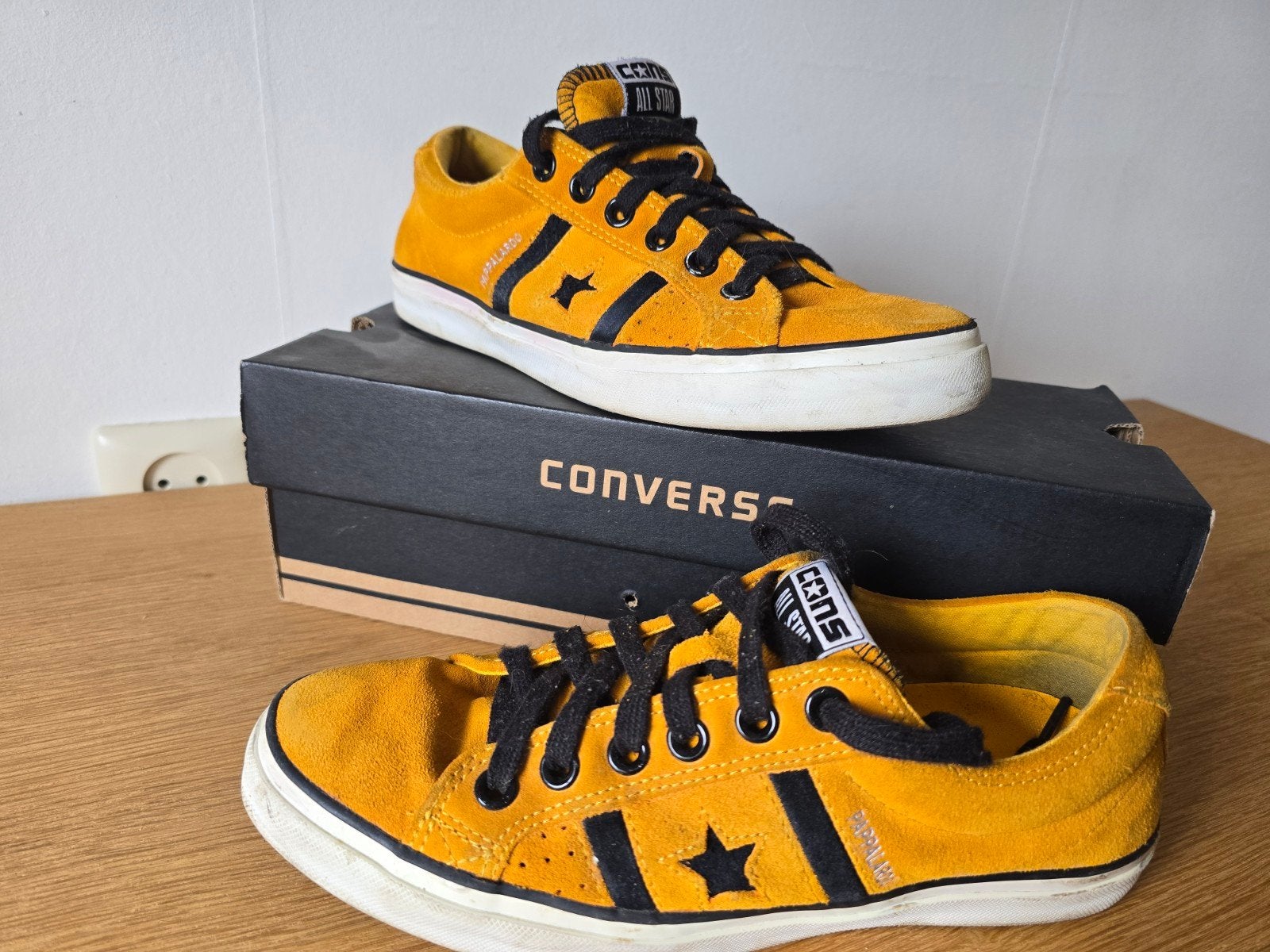 Converse All Stars 7.5 Geel - Zo goed als nieuw, Overige kleuren, Converse, Ophalen of Verzenden, Sneakers of Gympen