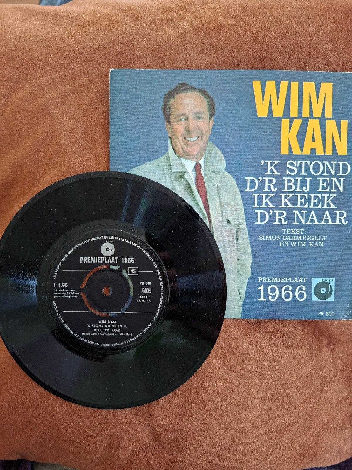 Wim Kan & Corry Vonk - Premieplaat 1966 (2 singles), Ophalen, Gebruikt, 7 inch, EP