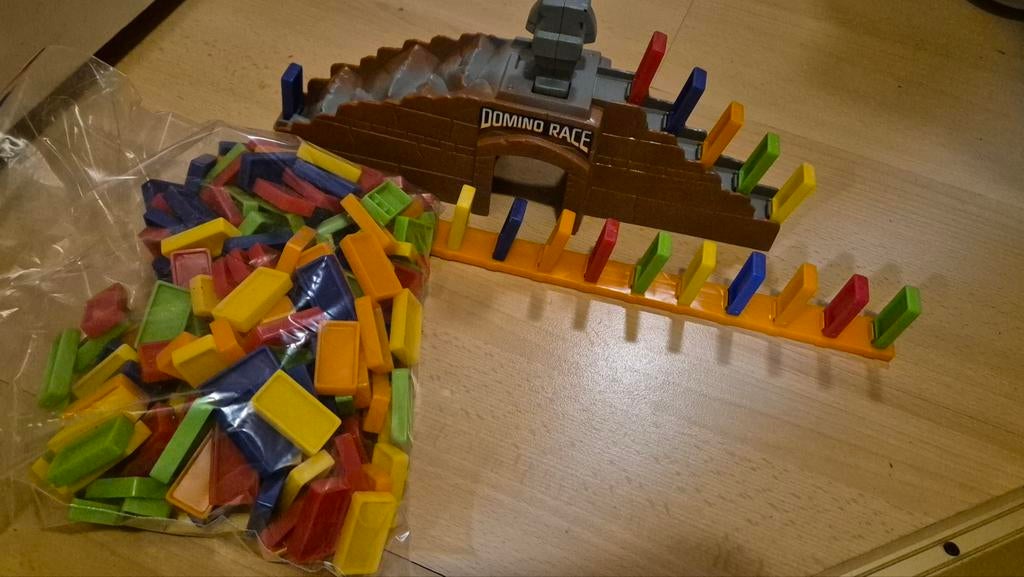 Domino Race Set - Kleurrijk Dominospel voor Kinderen, Ophalen of Verzenden