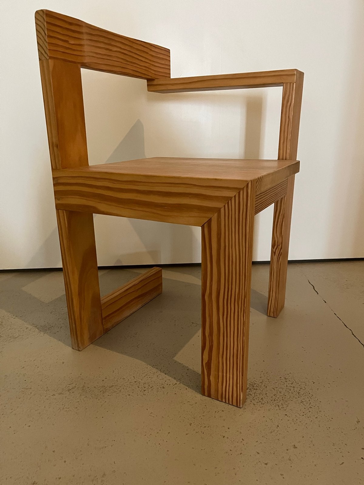 Replica Vintage Rietveld Steltman Stoel Houten Design Stoel, Huis en Inrichting, Ophalen, Gebruikt, Overige kleuren, Eén