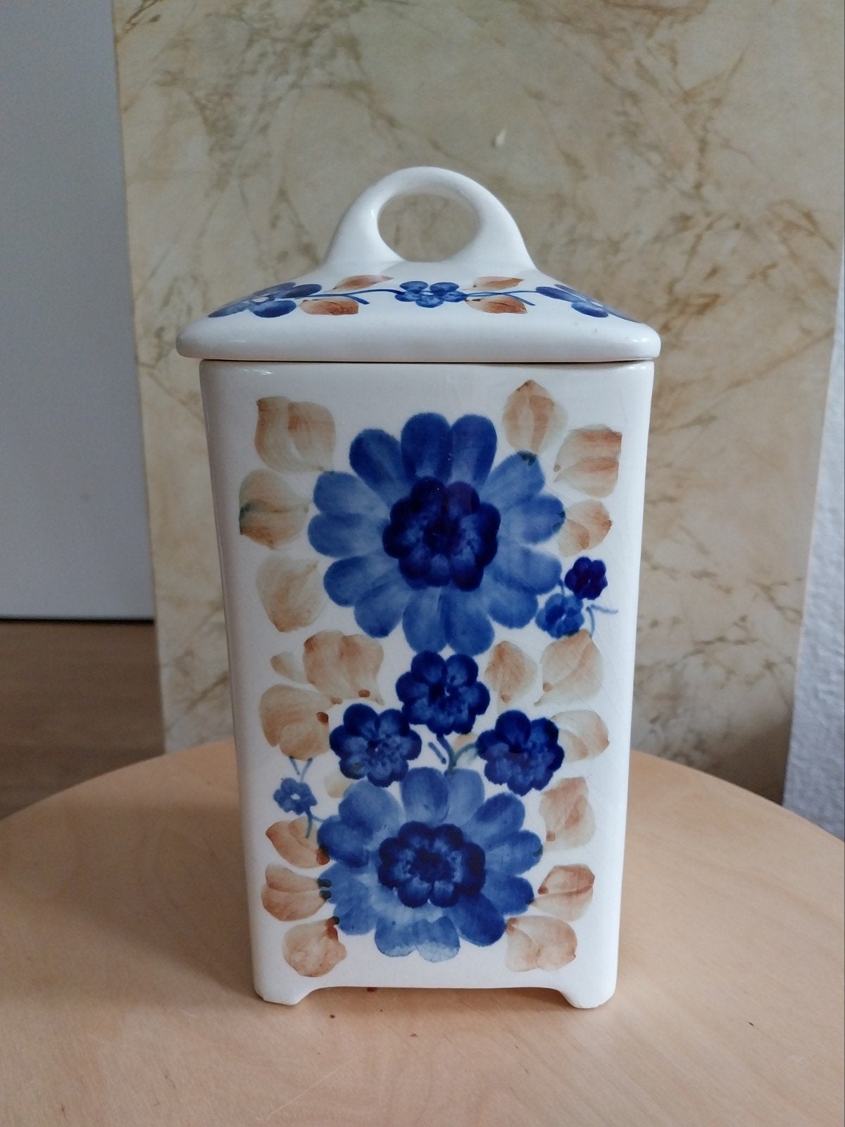 Grote Voorraadpot van Wroclawek Faience en Tante Brocante, Ophalen of Verzenden