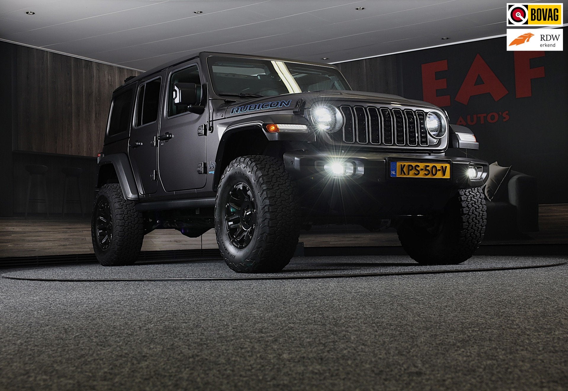 Jeep WRANGLER UNLIMITED 4xe 380 RUBICON Sky One Touch / Verh, Auto's, Automaat, Dealer onderhouden, 4 cilinders, Cabriolet