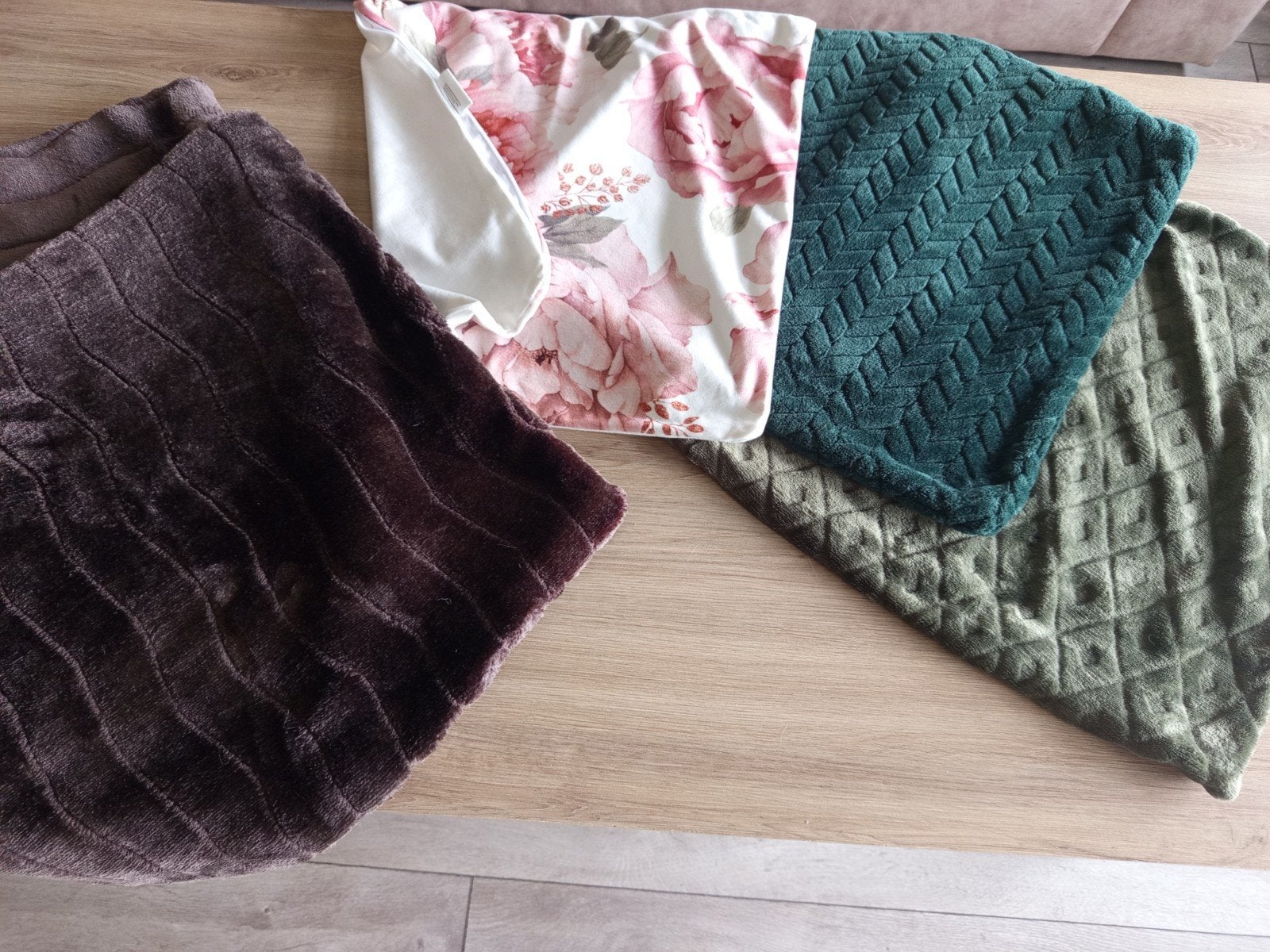 Sierkussen hoezen velours/teddy div kleuren, Ophalen, Overige merken, Wasbaar, Meerkleurig