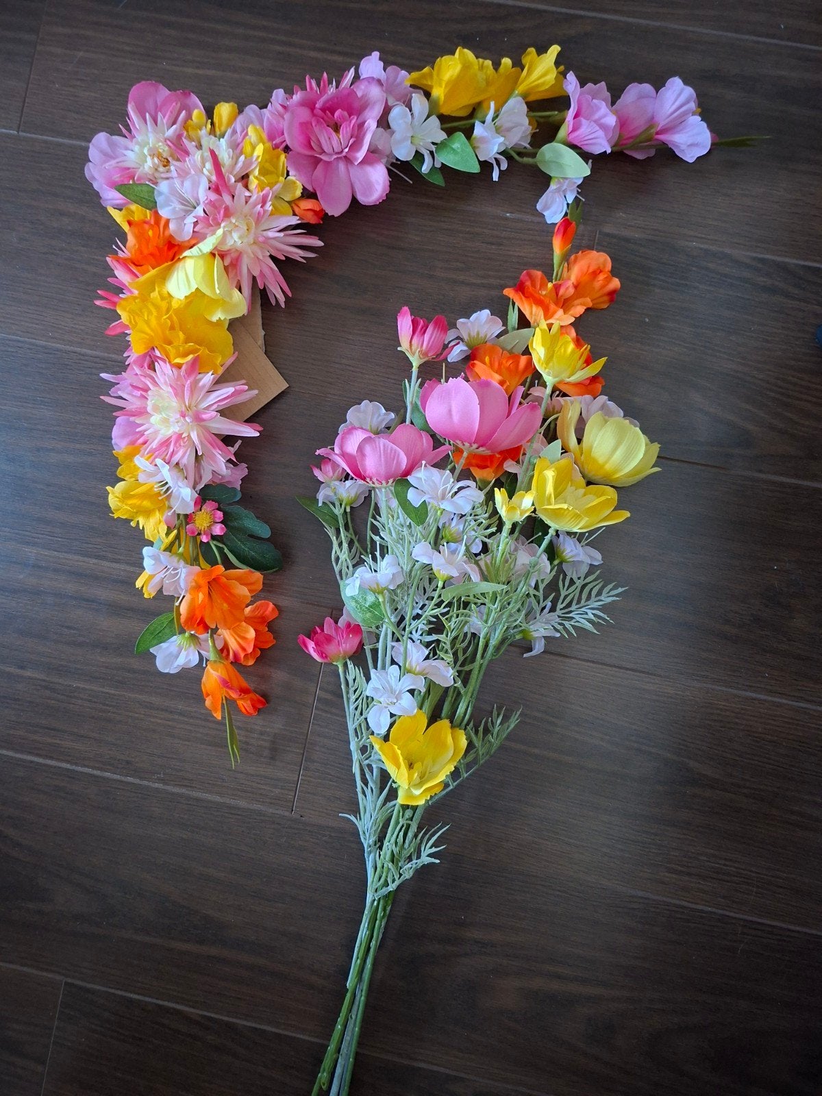 21 diner kunstbloemen decoratie, Binnen, Roze, Kunstbloem, Ophalen of Verzenden
