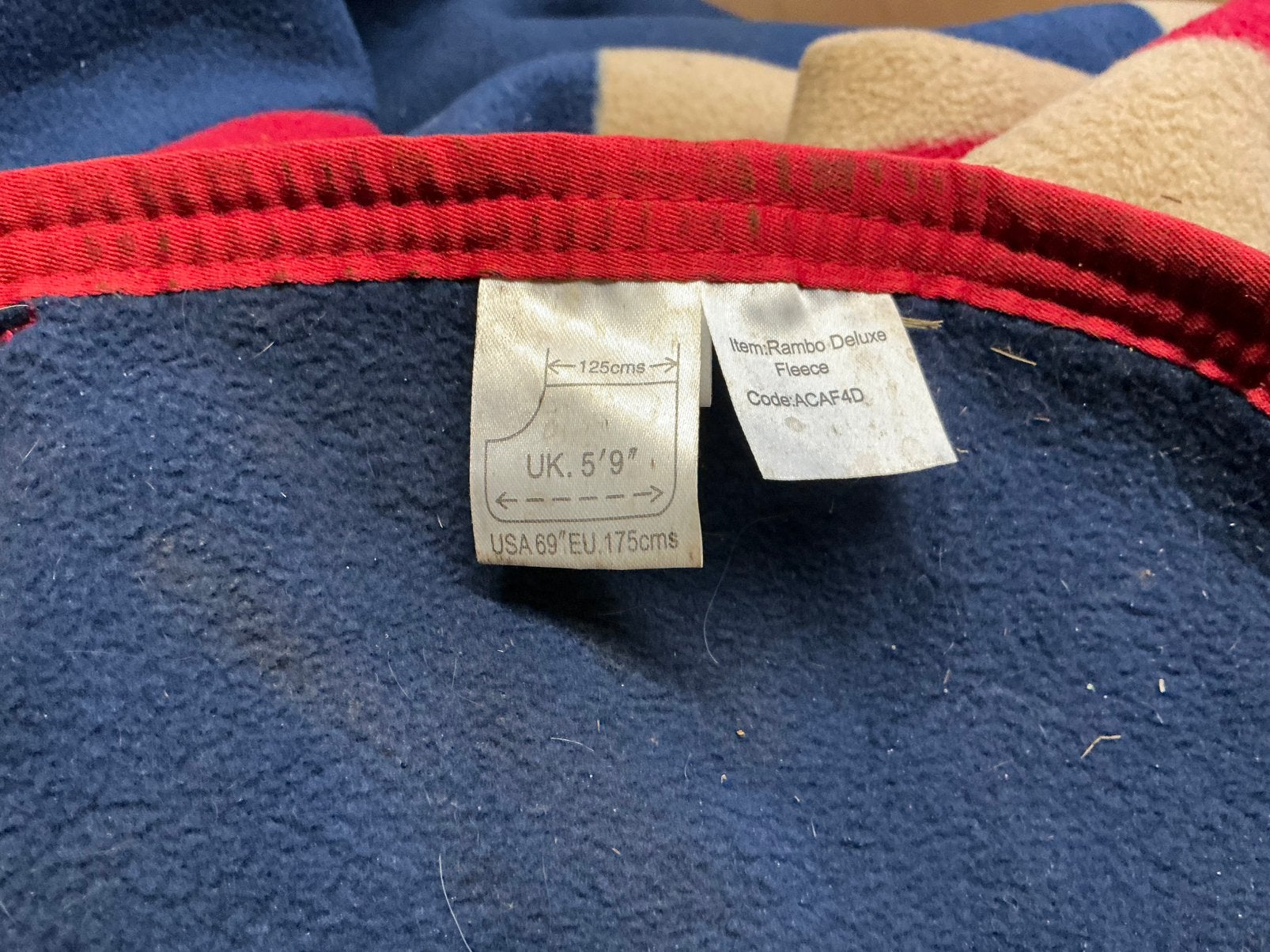 Horseware rambo fleecedeken, Gebruikt, Cob (M), Zweetdeken, Ophalen of Verzenden