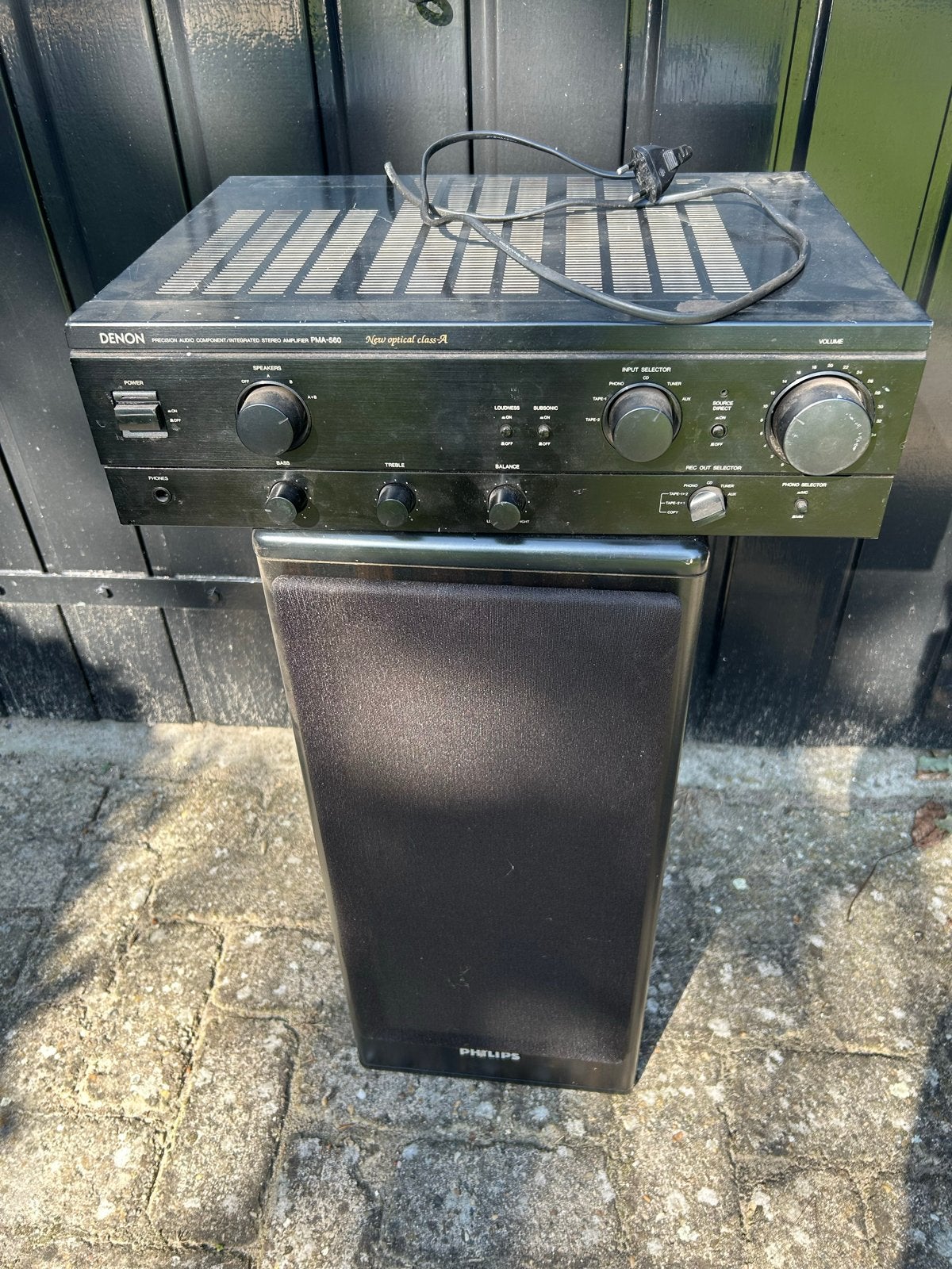 Denon PMA-560 Versterker met Philips Luidspreker, Ophalen, Gebruikt, Denon, 60 tot 120 watt