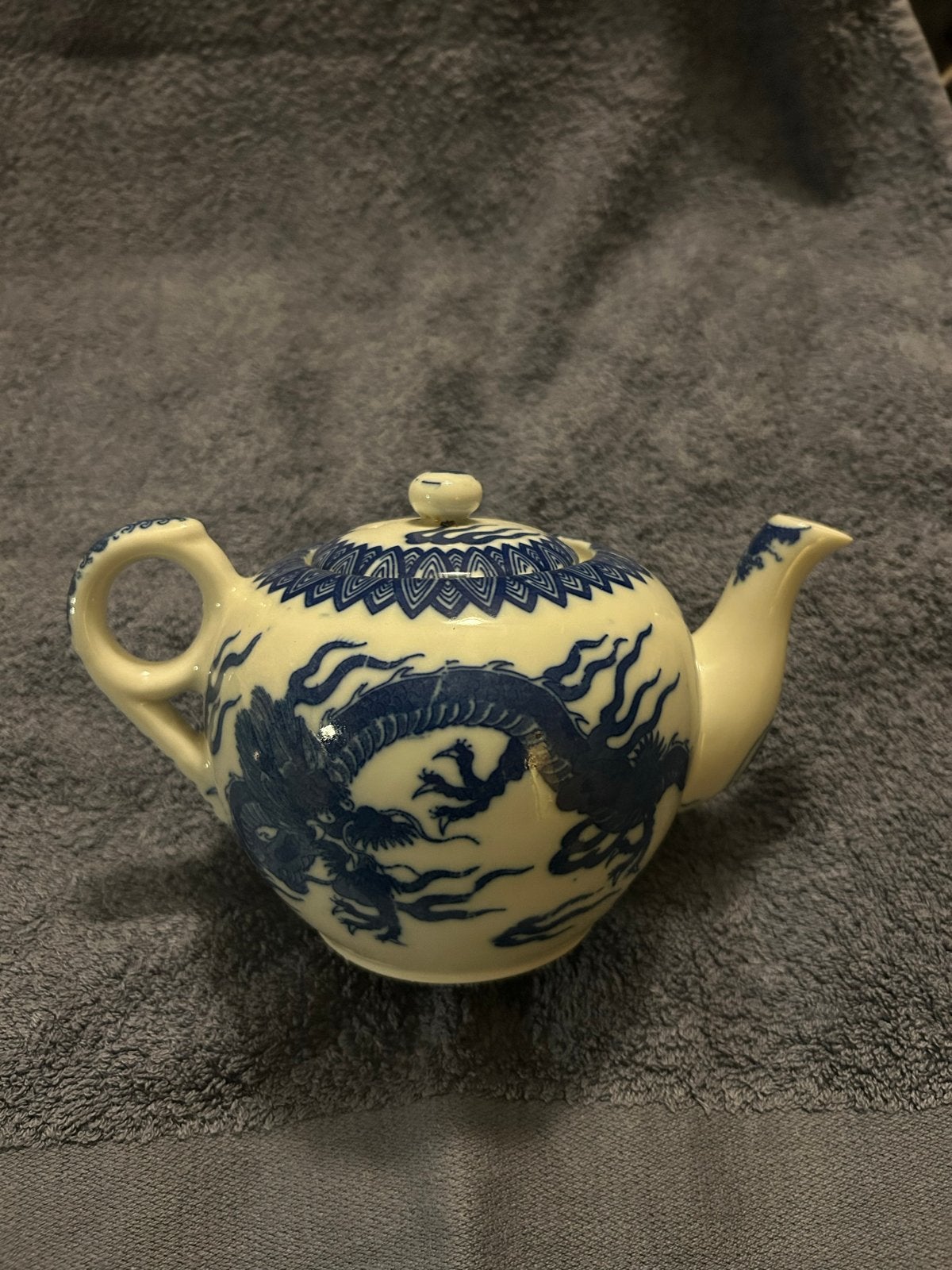 Antieke Japanse theepot met drakenmotief (Meiji/Taisho), Ophalen of Verzenden