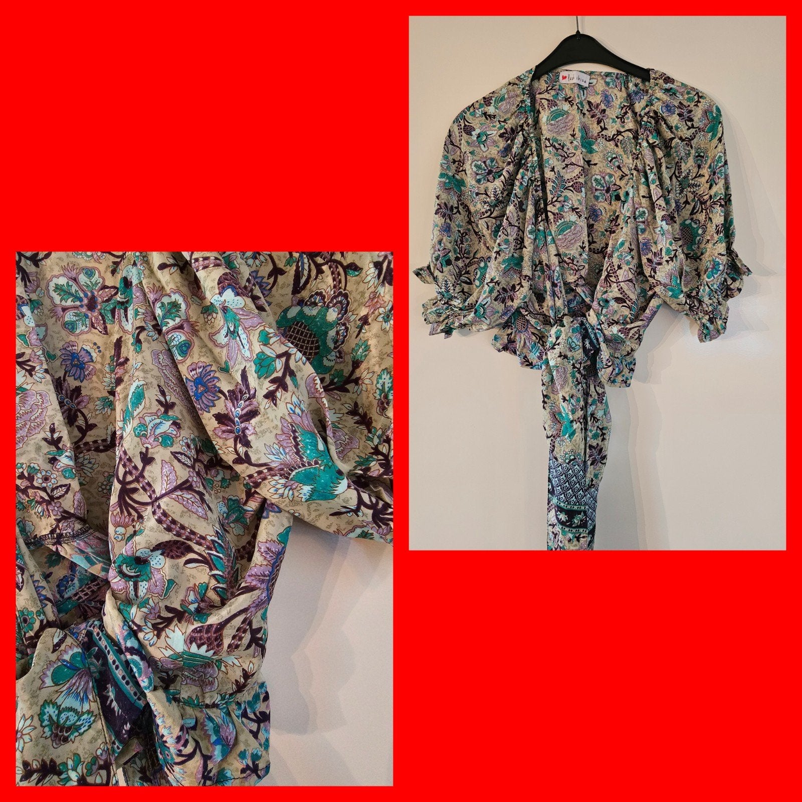 Nieuw van Lush Ibiza prachtige viscose/zijde blouse maat M., Kleding | Dames, Blouses en Tunieken, Ophalen of Verzenden, Nieuw