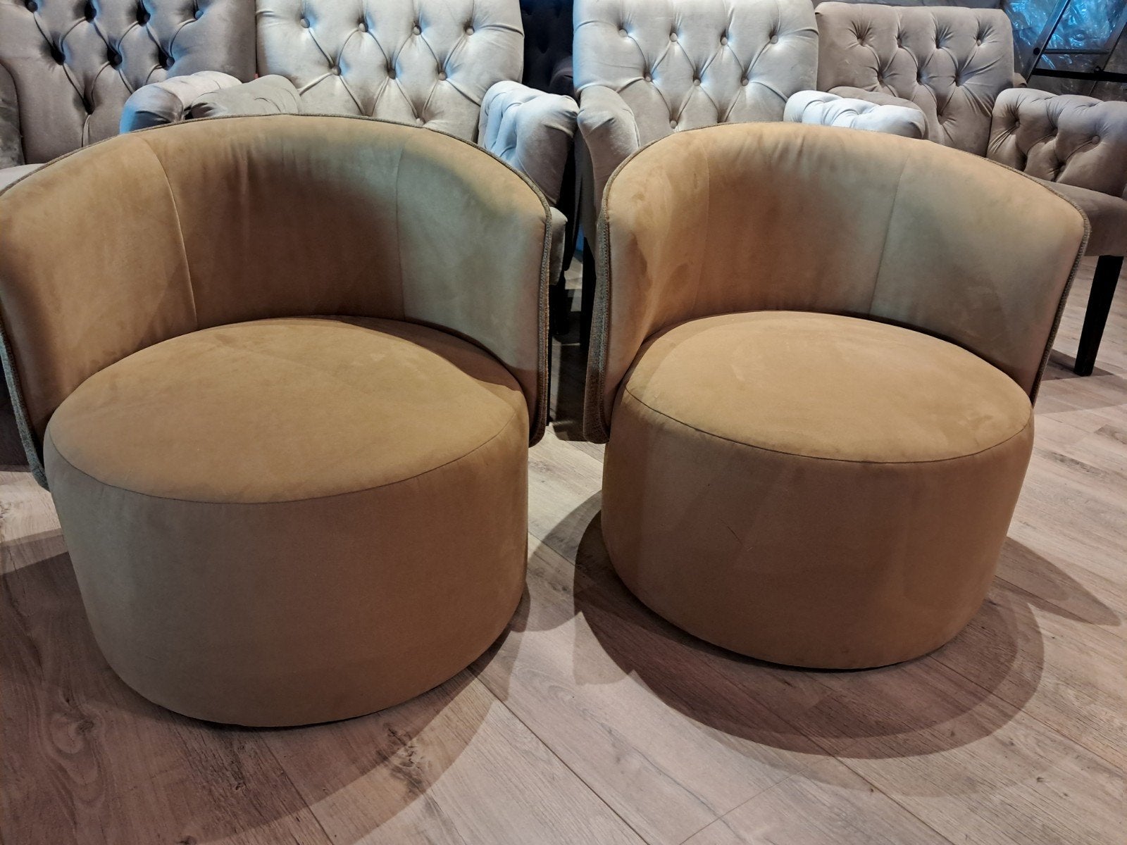 Ronde kuip Stoeltjes VAN €895 VOOR €695, Huis en Inrichting, Stoelen, Ophalen, Gebruikt