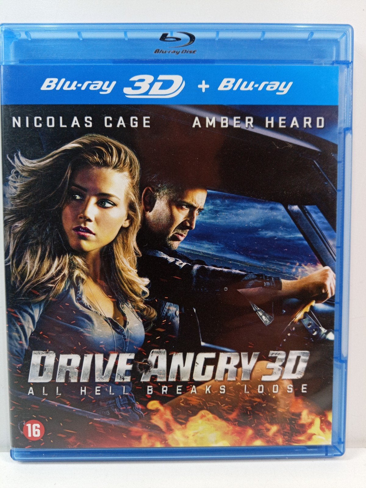 Drive Angry 3D Blu-ray + Blu-ray - Nicolas Cage, Engels, Vanaf 16 jaar, Nederlands, Film