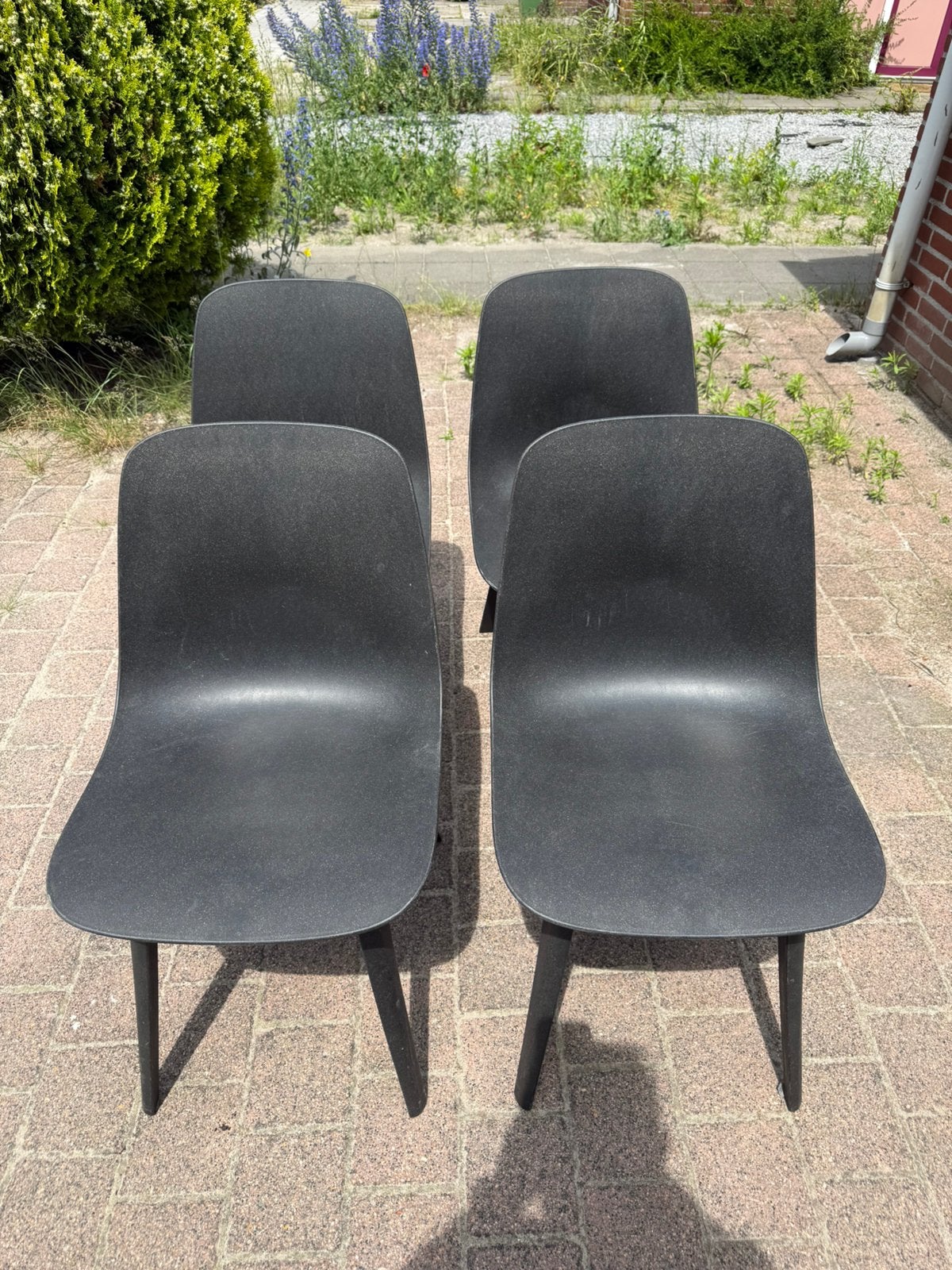 Eetkamer stoelen, Huis en Inrichting, Stoelen, Ophalen, Kunststof, Gebruikt, Vier